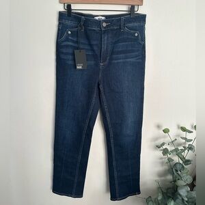 PAIGE Hoxton Straight Ankle Turquoise Western High Rise Stretch Women’s size 30